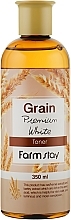 Fragrances, Perfumes, Cosmetics Face Toner with Wheat Germs Extract - FarmStay Grain Premium White Toner