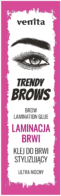 Brow Lamination Glue - Venita Trendy Brows Brow Lamination Glue — photo N2