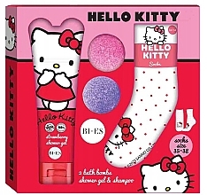 Set - Bi-Es Hello Kitty (sh/gel/240ml + b/bombs/2x55g + socks/1pair)	 — photo N1