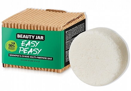 Shampoo & Shave Bar - Beauty Jar Easy Peasy Shampoo & Shave Multi-Purpose Bar  — photo N1