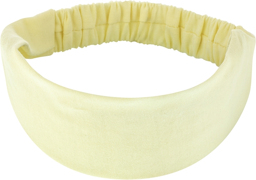 Headband "Knit Classic", pale-yellow - MAKEUP Hair Accessories — photo N3