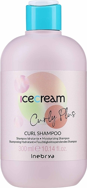 Curly Hair Shampoo - Inebrya Ice Cream Curly Plus Curl Shampoo — photo N1