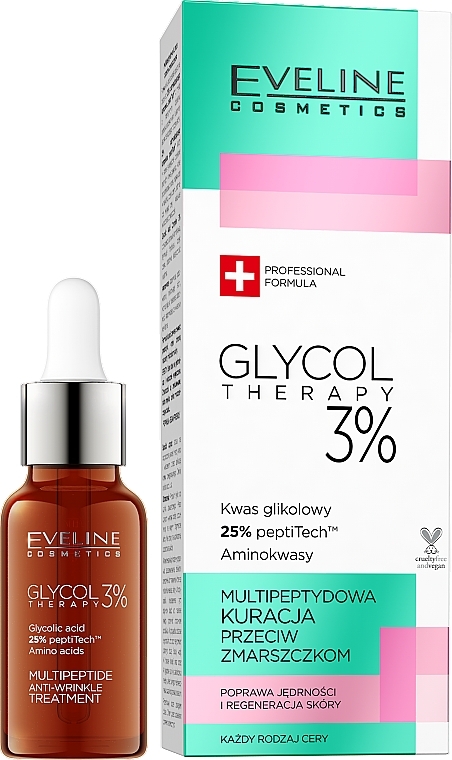 Anti-Wrinkle Multi-Peptide Solution 3% - Eveline Glycol Therapy 3%  — photo N1