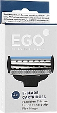 Razor Blade Refill, 4 pcs - Ego Shaving Club 5-Blade Cartridges — photo N1