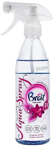 Water-Based Air Freshener "Pink Party" - Brait Magic Mist Aqua Spray — photo N2