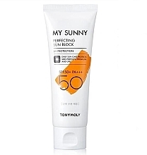 Fragrances, Perfumes, Cosmetics Sunscreen Cream - Tony Moly My Sunny Perfecting Sun Block SF50+