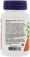 Dietary Supplement "Raw Maca", 750mg - Now Foods Raw Maca Veg Capsules — photo N3