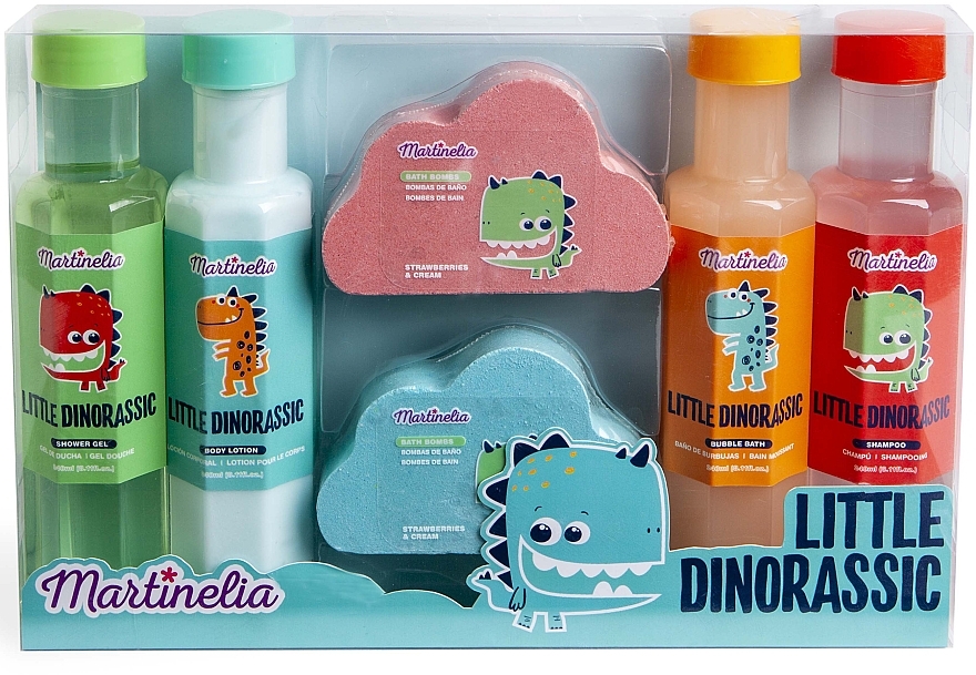 Set, 6 products - Martinelia Little Dinorassic Bath Gift Set — photo N1