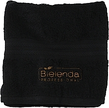 Branded Towel, black, 50x100 cm - Bielenda Professional Spa Terry Black Towel — photo N1