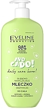 Fragrances, Perfumes, Cosmetics Avocado Deeply Moisturizing Nourishing Milk - Eveline Cosmetics Daily Care Hero Avocado Moisturizing Body Milk