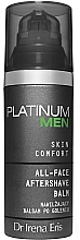 Fragrances, Perfumes, Cosmetics Moisturizing Shaving Balm - Dr Irena Eris Platinum Men Skin Comfort Aftershave Balm
