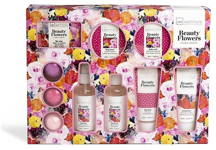 IDC Institute Beauty Flowers Set - Set, 10 products — photo N1