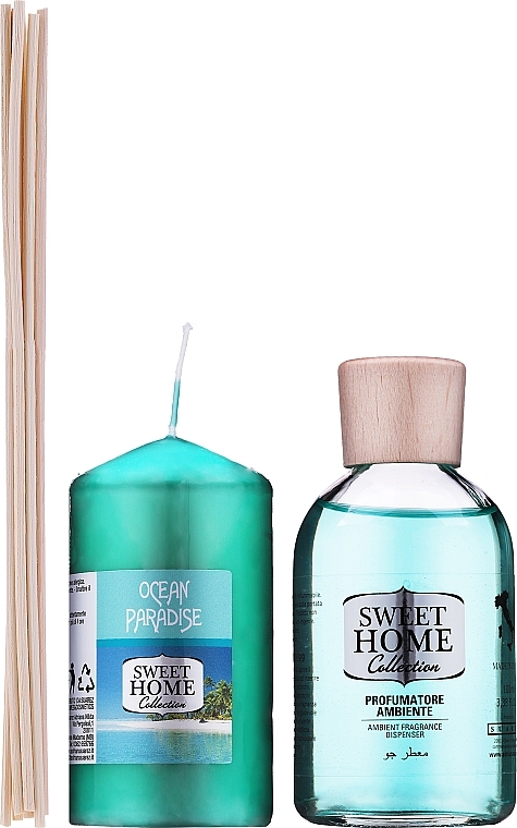 Set - Sweet Home Collection Ocean Paradise (diffuser/100ml + candle/135g) — photo N1