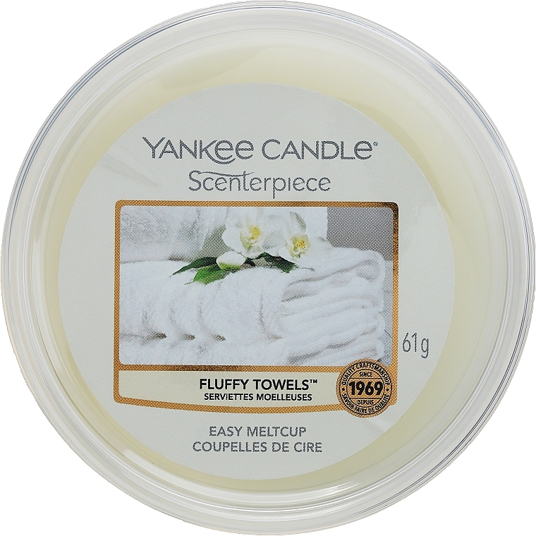 Scented Wax - Yankee Candle Fluffy Towels Scenterpiece Melt Cup — photo N1