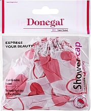 Fragrances, Perfumes, Cosmetics Shower Cap, 9298, white with hearts - Donegal