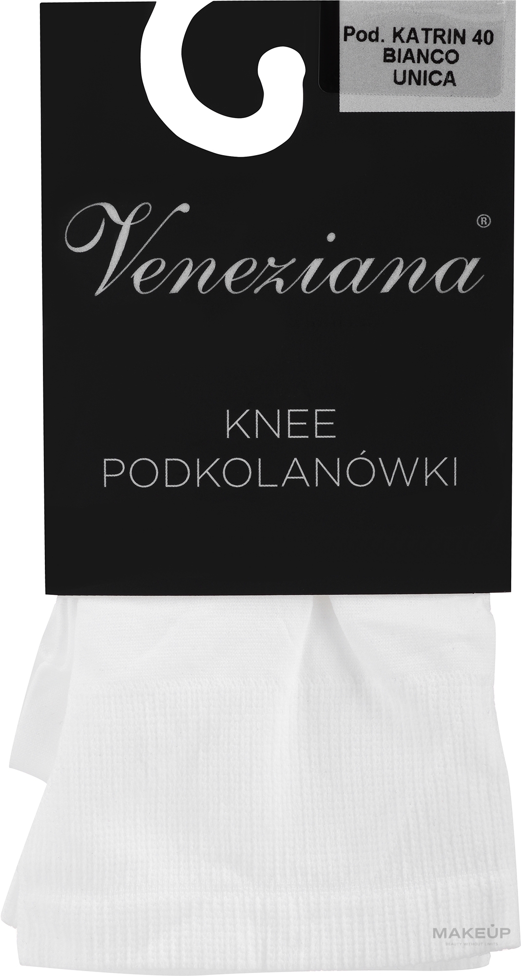 Knee Socks 'Katrin' 40 Den, bianco - Veneziana — photo One Size