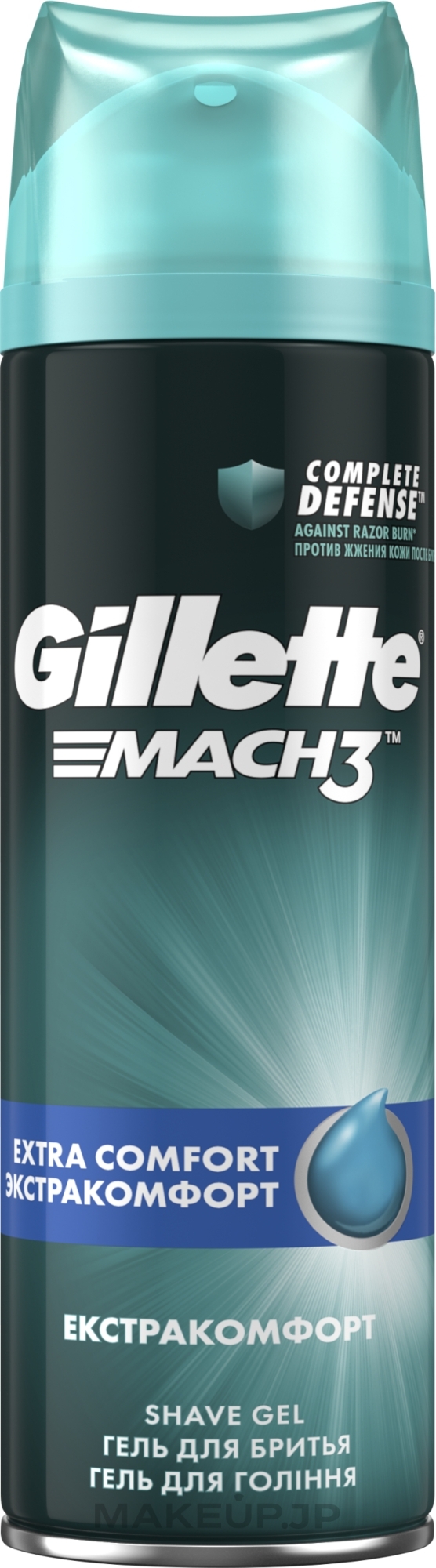 Shaving Gel "Soothing" - Gillette Mach 3 Complete Defense Extra Comfort — photo 200 ml