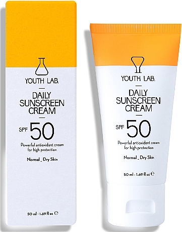  Normal to Dry Skin Sunscreen SPF 50  - Youth Lab. Daily Sunscreen Cream SPF 50 — photo N1