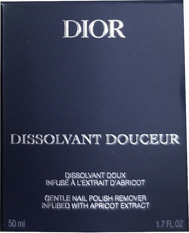 Nail Polish Remover - Dior Dissolvant Douceur Gentle Nail Polish Remover With Apricot Extract — photo N2