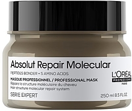 Professional Concentrated Rinse-Off Mask for Molecular Restoration of Damaged Hair Structure - L`Oreal Professionnel Absolut Repair Molecular Mask — photo N1