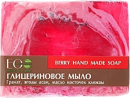 Fragrances, Perfumes, Cosmetics Glycerin Soap with Acai Berry Extract and Cranberry Seed Oil - ECO Laboratorie Berry Hand Made Soap