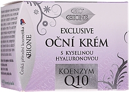 Eye Cream - Bione Cosmetics Exclusive Organic Eye Cream With Q10 — photo N2