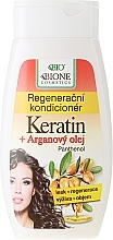 Repair Hair Conditioner - Bione Cosmetics Keratin + Argan Oil Regenerative Conditioner With Panthenol — photo N3