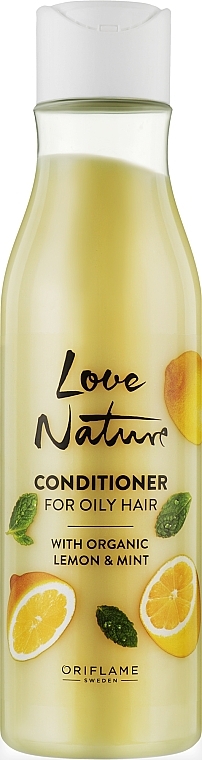 Lemon & Mint Conditioner for Oily Hair - Oriflame Love Nature Oily Hair Conditioner — photo N1