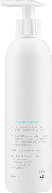 Acid Peel Neutralizer - Neutrea BioTech Peel Neutralizer — photo N2