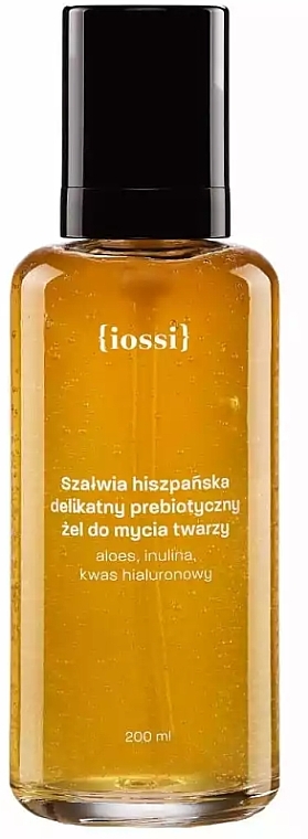 Prebiotic Face Cleansing Gel with Spanish Sage - Iossi — photo N1