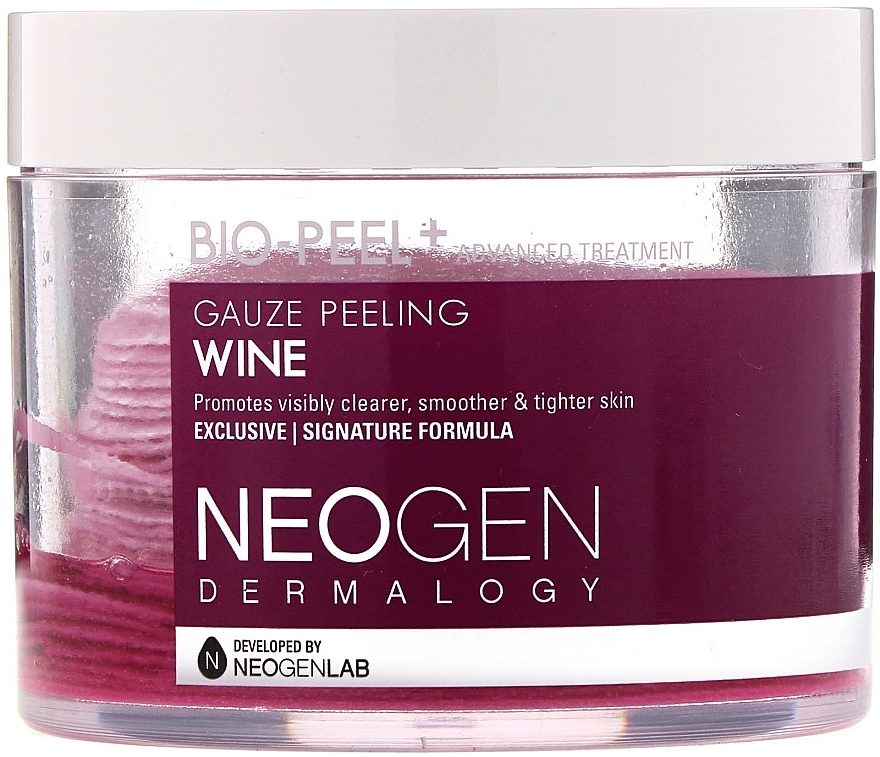 Red Wine Peeling Pads - Neogen Dermalogy Bio Peel Gauze Peeling Wine — photo N1