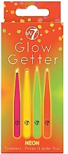 Fragrances, Perfumes, Cosmetics Neon Tweezer Set - W7 Glow Getter Neon Tweezer Set