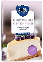 Tea Light Set 'Blueberry Cheescake' - Bispol Blueberry Cheesecake Scented Candles — photo N1