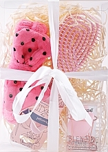 Fragrances, Perfumes, Cosmetics Gift Set - Donegal Pink (brush + hair band + sponge)