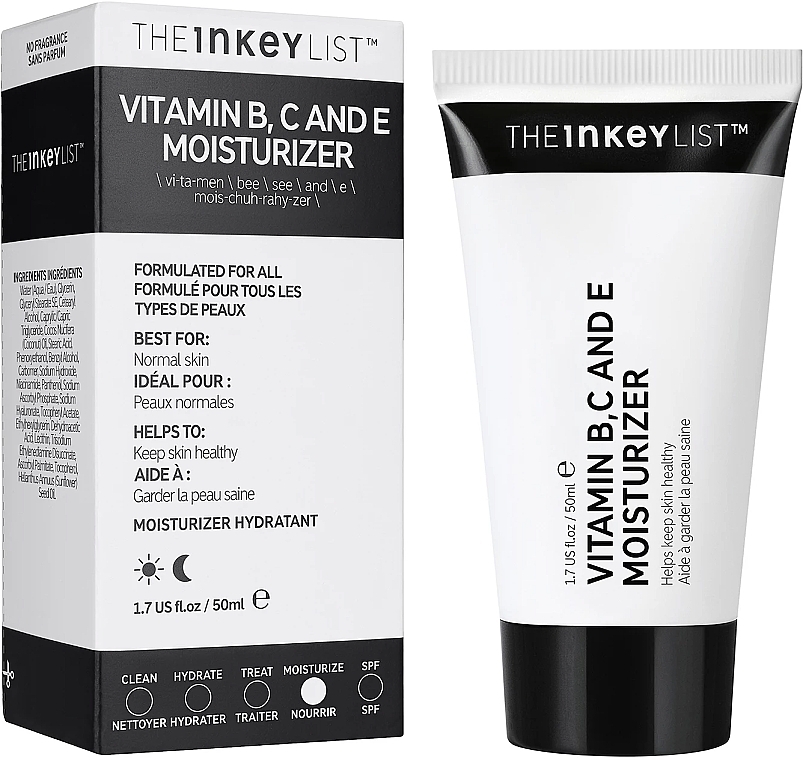 Vitamins B, C and E Moisturizing Cream  - The Inkey List Vitamin B, C and E Moisturizer — photo N2