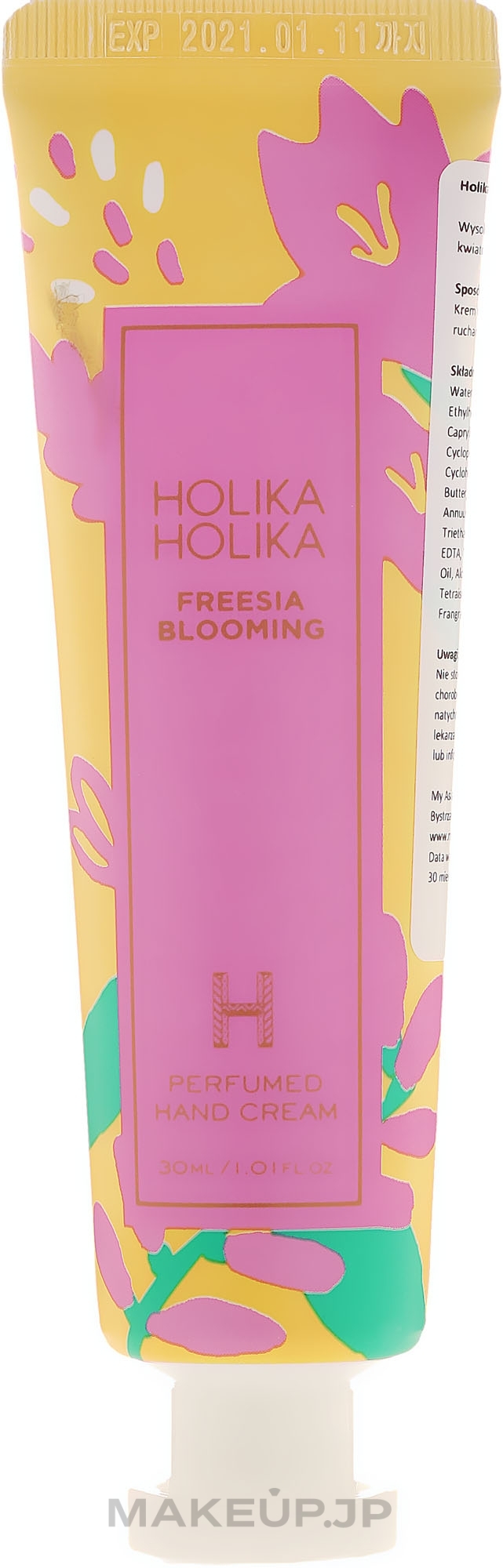 Hand Cream "Freesia" - Holika Holika Freesia Blooming Perfumed Hand Cream — photo 30 ml