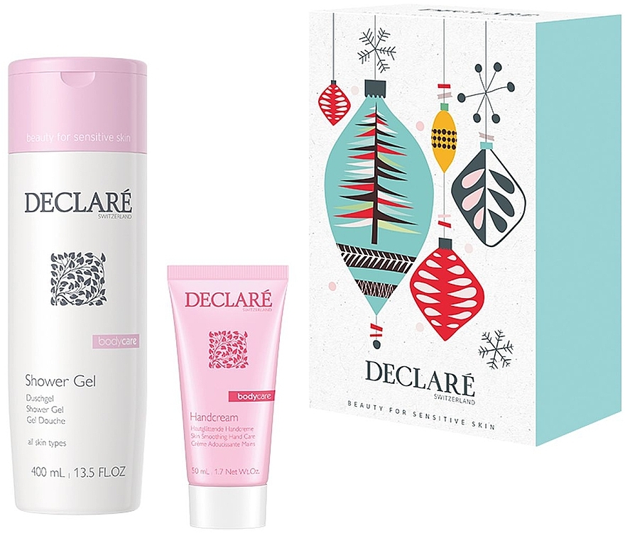 Set - Declare Body Care Set (sh/gel/400 ml + h/cr/50 ml) — photo N1