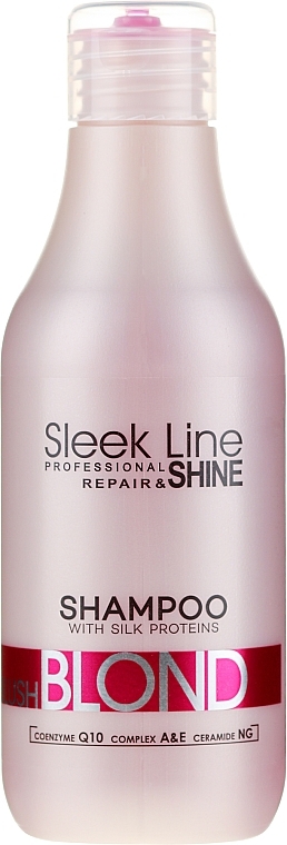 Hair Shampoo - Stapiz Sleek Line Blush Blond Shampoo — photo N1