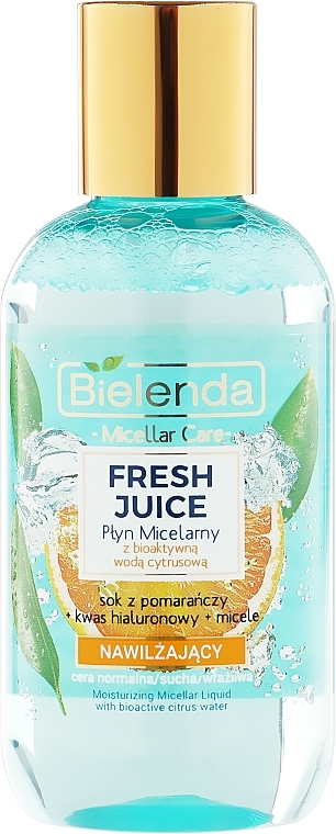 Moisturizing Facial Micellar Liquid "Orange" - Bielenda Fresh Juice Micellar Water Orange — photo N1