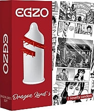 Fragrances, Perfumes, Cosmetics Dragon Lords Condoms with Mustache - Egzo