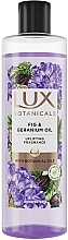 Fragrances, Perfumes, Cosmetics Fig and Geranium Oil Shower Gel - Lux Botanicals Fig & Geranium Oil Shower Gel