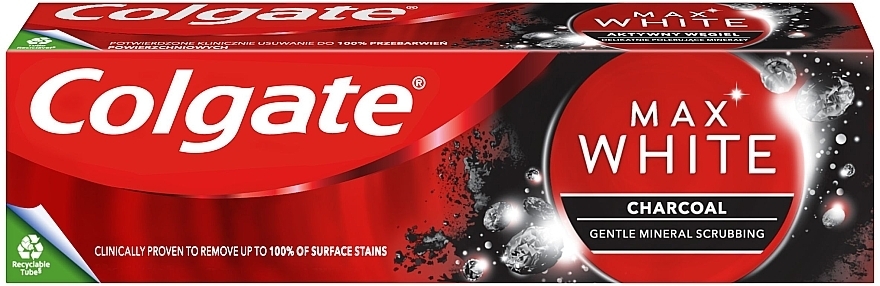 Whitening Charcoal Toothpaste - Colgate Max White Charcoal — photo N1