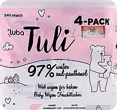 Fragrances, Perfumes, Cosmetics Wet Baby Wipes with 97% Water and Panthenol - Luba Tuli