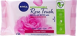 Makeup Remover Wipes with Rose Water - NIVEA Micellair Skin Breathe Makeup — photo N4