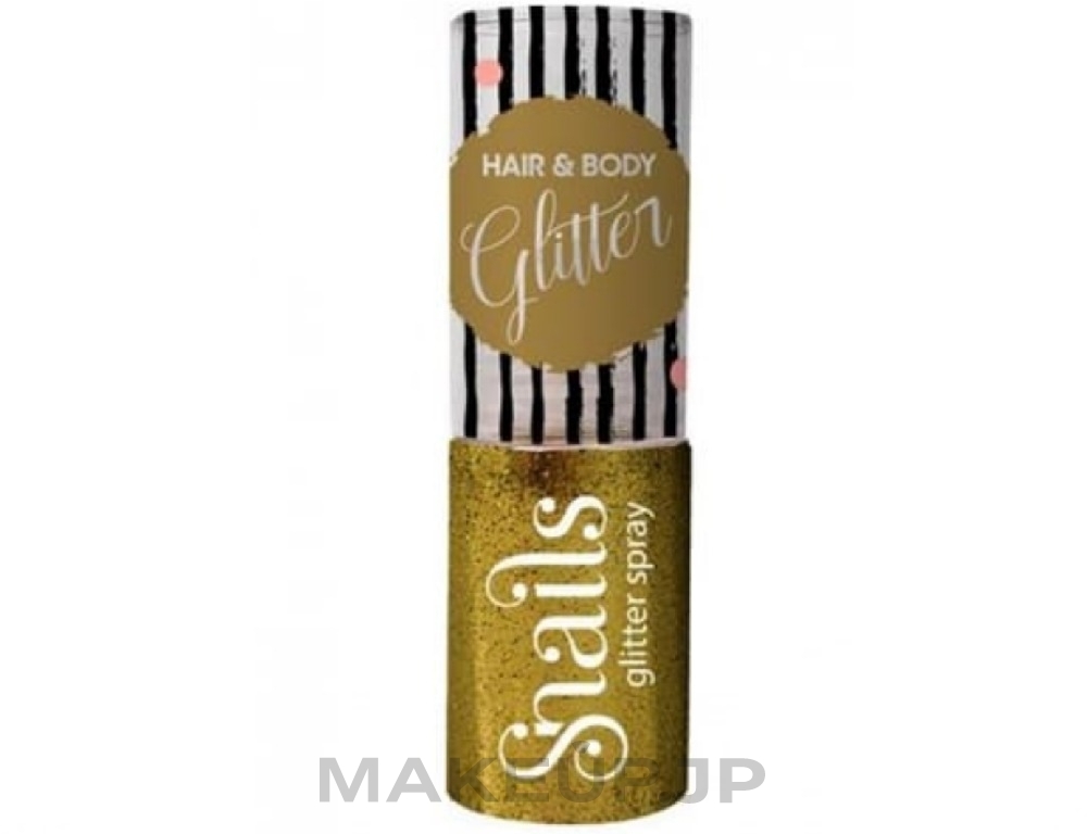 Hair & Body Spray - Snails Body And Hair Glitter Spray — photo Gold