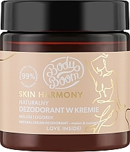 Fragrances, Perfumes, Cosmetics Cream Deodorant 'Melon/Cucumber' - BodyBoom Skin Harmony Natural Cream Deodorant