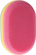 Oval Bath Sponge 30468, multicolored 2 - Top Choice — photo N3