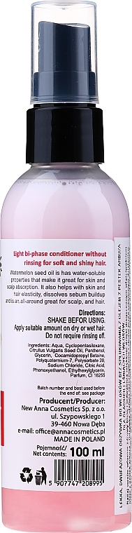 Watermelon Seed Oil Leave-In Conditioner - New Anna Cosmetics — photo N12