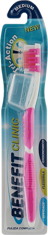Triple Action Toothbrush, pink - Mil Mil Benefit — photo N1