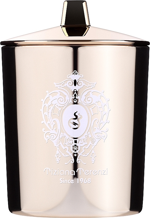 Tiziana Terenzi Luna Collection Orion Gold Glass - Scented Candle with Lid — photo N2